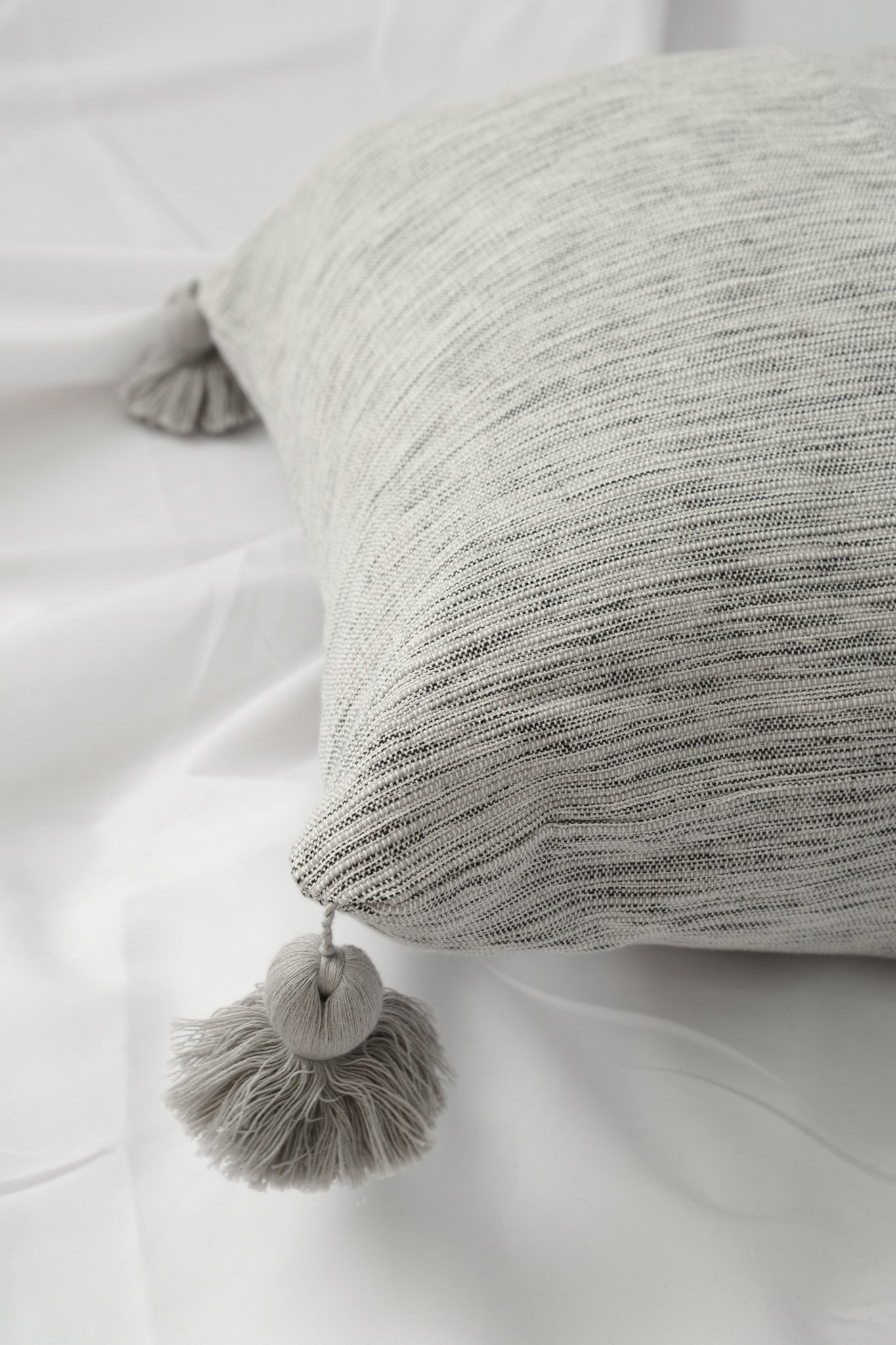 Serendipity Pompom Grey Cushion